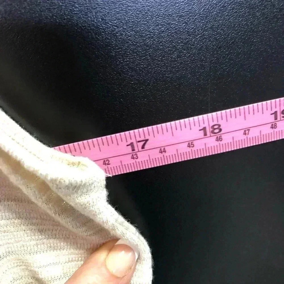 H By Halston Asymmetric sheer,loose fit,scoop neck Tank/Tunic, White Sands - Picture 7 of 7